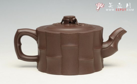 紫砂壶图片：一捆竹   300cc - 宜兴紫砂壶网