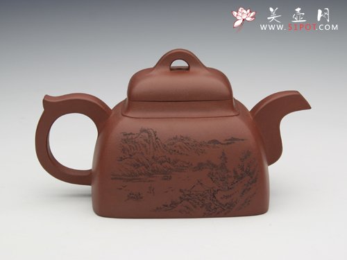 紫砂壶图片：四方 - 宜兴紫砂壶网