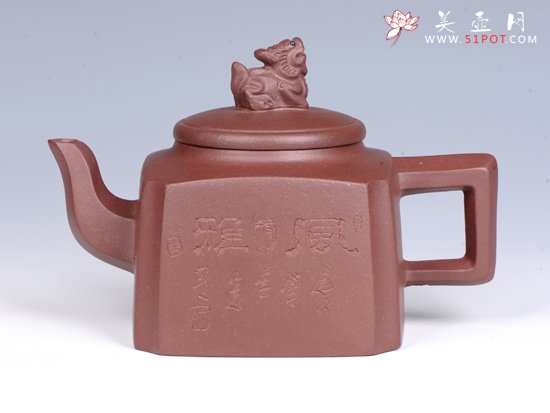 紫砂壶图片：- 风雅石狮 - - 宜兴紫砂壶网