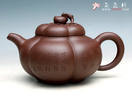 紫砂壶图片：上合桃壶 - 宜兴紫砂壶网