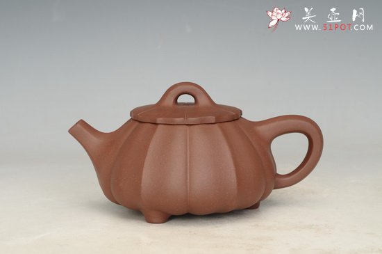 紫砂壶图片：锦囊石瓢 - 宜兴紫砂壶网