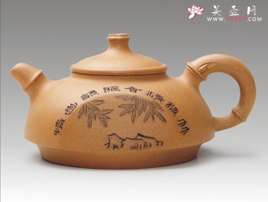 紫砂壶图片：竹韵 - 宜兴紫砂壶网