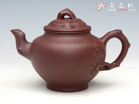 紫砂壶图片：报春（紫泥）大550ML   中450ML  小300ML - 宜兴紫砂壶网