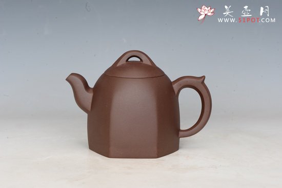 紫砂壶图片：六方秦权 - 宜兴紫砂壶网