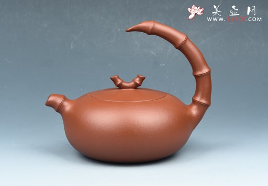 紫砂壶图片：单竹提梁 - 宜兴紫砂壶网