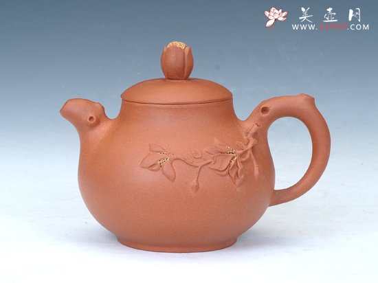 紫砂壶图片：玉兰壶 - 宜兴紫砂壶网