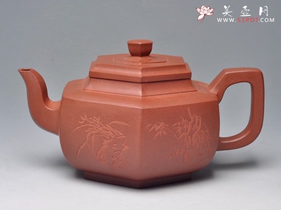 紫砂壶图片：雪华 清水泥 700cc - 宜兴紫砂壶网