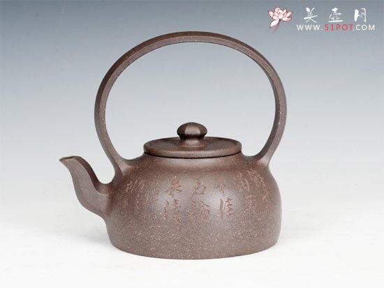 紫砂壶图片：大彬提梁 - 宜兴紫砂壶网