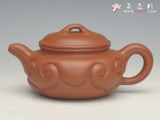 紫砂壶图片：仿古如意  黄龙山... - 宜兴紫砂壶网