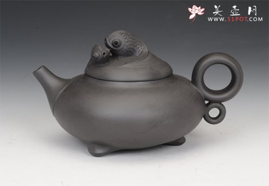 紫砂壶图片：如鱼得水 - 宜兴紫砂壶网