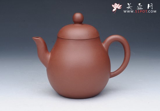 紫砂壶图片：梨形壶 清水泥 - 宜兴紫砂壶网