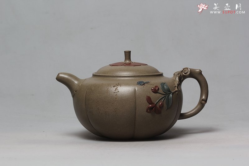 紫砂壶图片：海棠如意 - 宜兴紫砂壶网