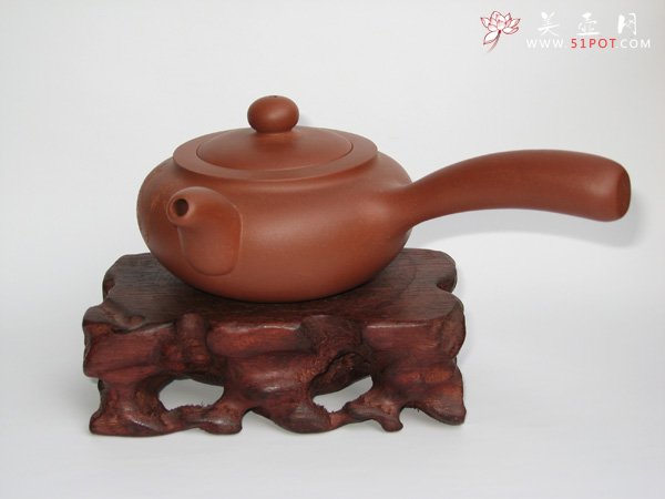紫砂壶图片：横把圆韵 - 宜兴紫砂壶网