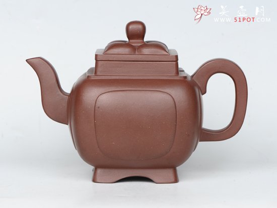 紫砂壶图片：四方菱花 - 宜兴紫砂壶网