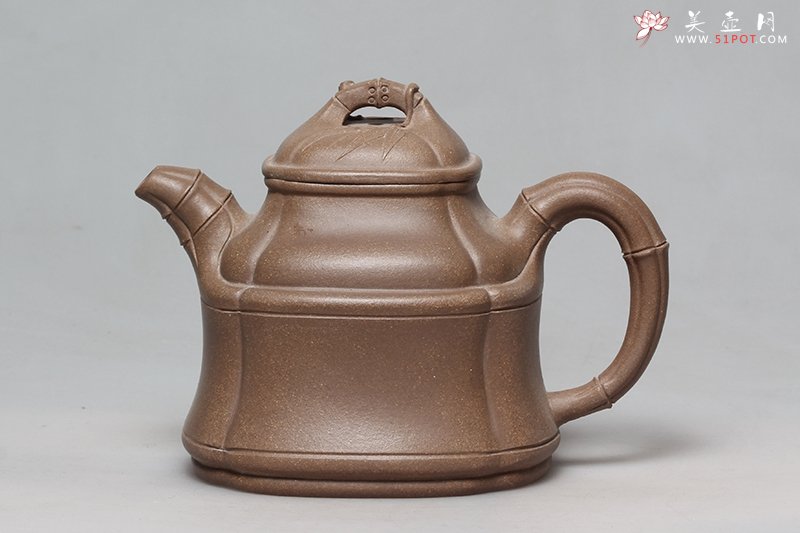 紫砂壶图片：四方竹鼎 - 宜兴紫砂壶网