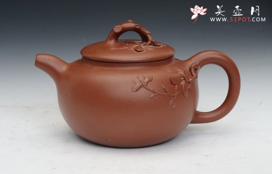 紫砂壶图片：玉兰花 - 宜兴紫砂壶网