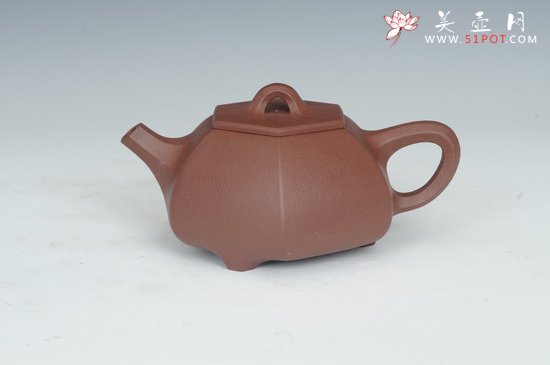 紫砂壶图片：六方石瓢 - 宜兴紫砂壶网