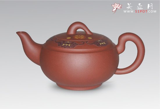 紫砂壶图片：五福壶 - 宜兴紫砂壶网