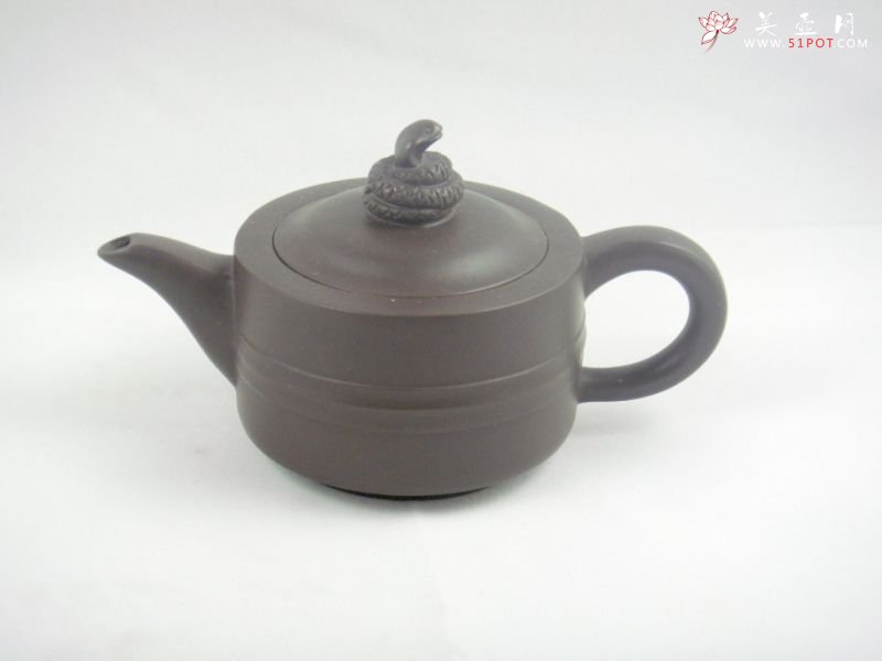 紫砂壶图片：十二生肖蛇(拼紫)200CC - 宜兴紫砂壶网