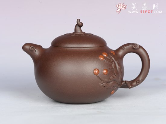 紫砂壶图片：茄段 - 宜兴紫砂壶网