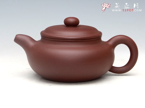 紫砂壶图片：仿鼓（紫泥）340ML - 宜兴紫砂壶网