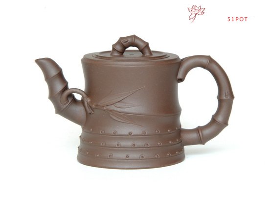 紫砂壶图片：竹根壶 - 宜兴紫砂壶网