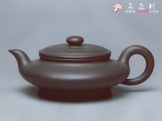 紫砂壶图片：虚扁 - 宜兴紫砂壶网