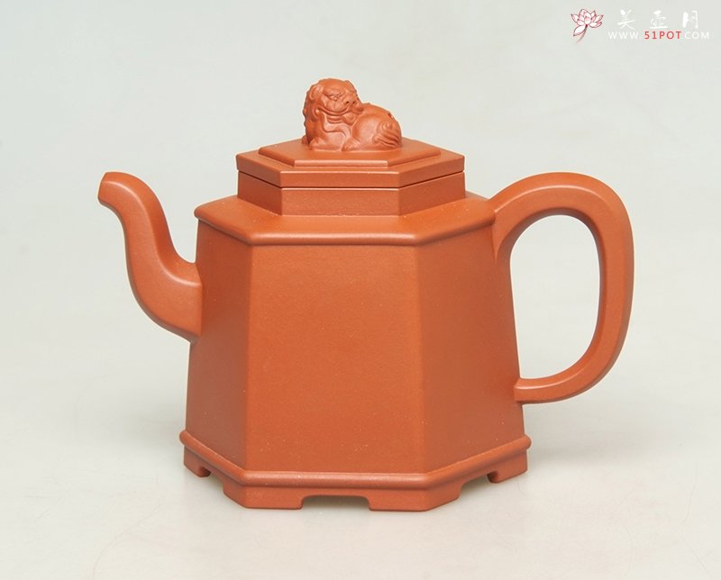 紫砂壶图片：六方醒狮 - 宜兴紫砂壶网