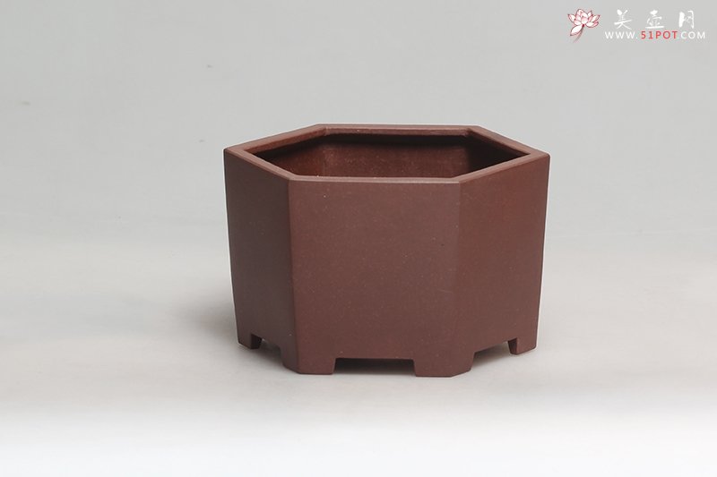 紫砂壶图片：六方花盆 - 宜兴紫砂壶网