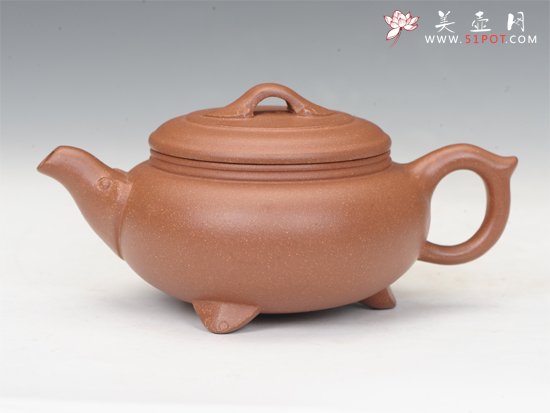 紫砂壶图片：三脚如意 - 宜兴紫砂壶网