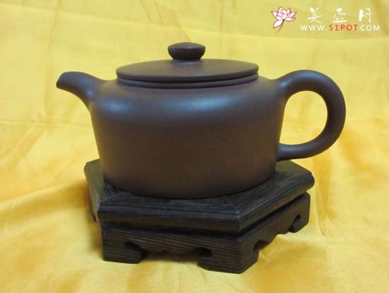 紫砂壶图片：平盖莲子 - 宜兴紫砂壶网