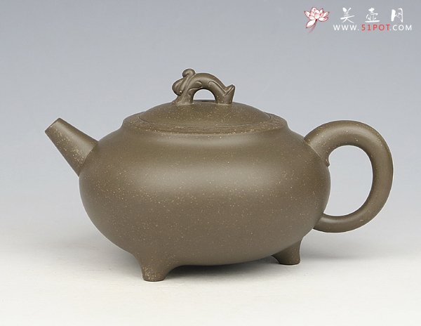 紫砂壶图片：三足龙壶  - 宜兴紫砂壶网