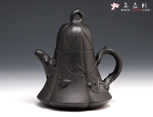 紫砂壶图片：花钟壶 - 宜兴紫砂壶网