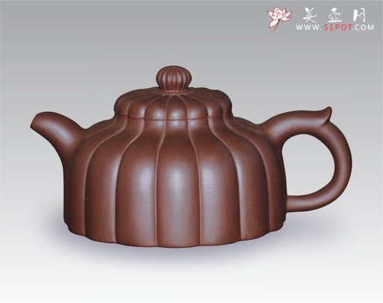 紫砂壶图片：半菊壶 - 宜兴紫砂壶网