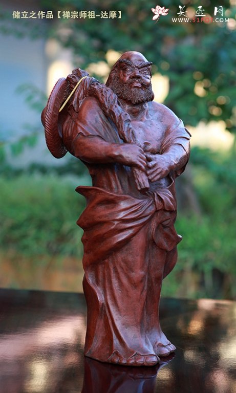 紫砂壶图片：禅宗师祖——达摩 - 宜兴紫砂壶网