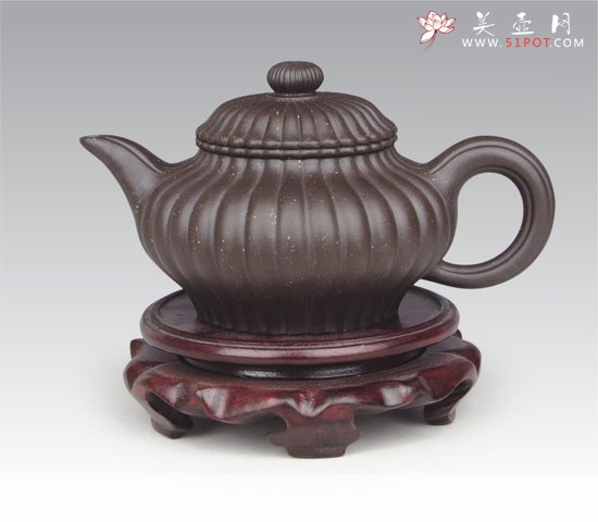 紫砂壶图片：高虚扁 - 宜兴紫砂壶网