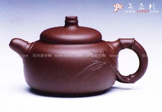 紫砂壶图片：权竹壶 - 宜兴紫砂壶网