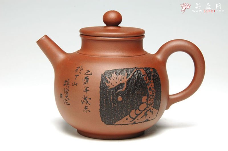 紫砂壶图片：汉缶壶（荣获第十届中国（国家级）工艺美术大师精品博览会金奖） - 宜兴紫砂壶网