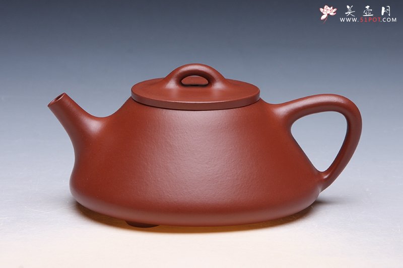 紫砂壶图片：子冶石瓢 大红袍 - 宜兴紫砂壶网