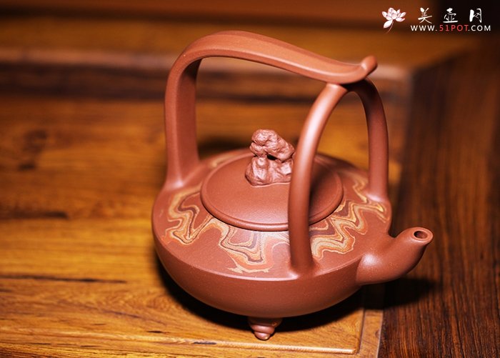 紫砂壶图片：青岛印象石老人山之盼 - 宜兴紫砂壶网