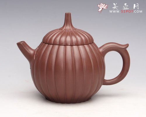 紫砂壶图片：橄榄壶（全手工 - 宜兴紫砂壶网