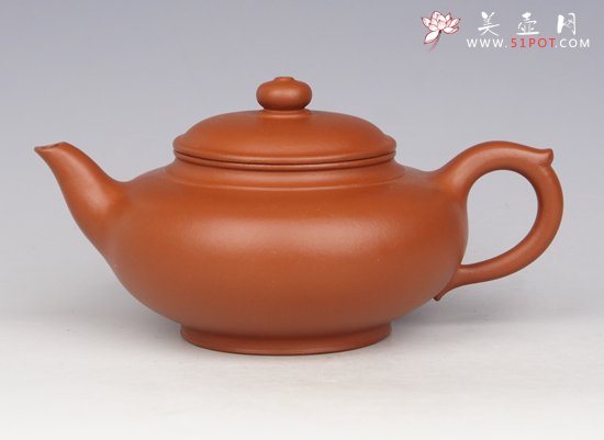 紫砂壶图片：朱泥笑樱壶 - 宜兴紫砂壶网