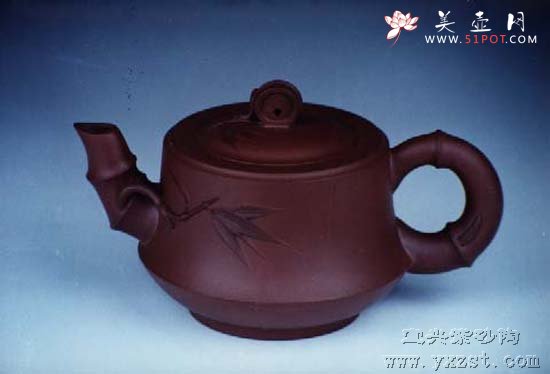 紫砂壶图片：大竹韵壶 - 宜兴紫砂壶网