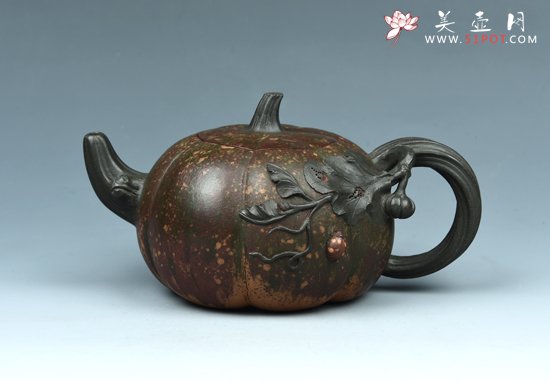 紫砂壶图片：七彩南瓜系列三 - 宜兴紫砂壶网