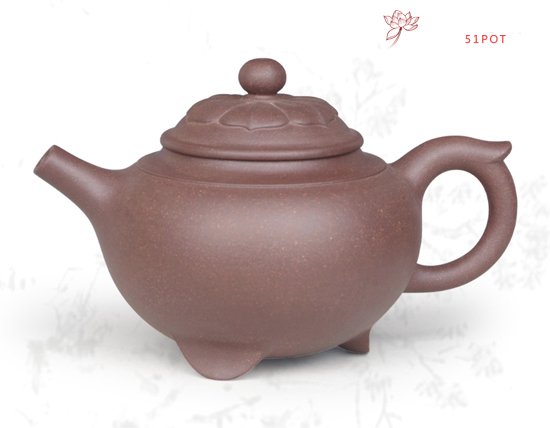 紫砂壶图片：葵帽三脚壶 容量：... - 宜兴紫砂壶网
