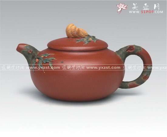 紫砂壶图片：佛手一 - 宜兴紫砂壶网