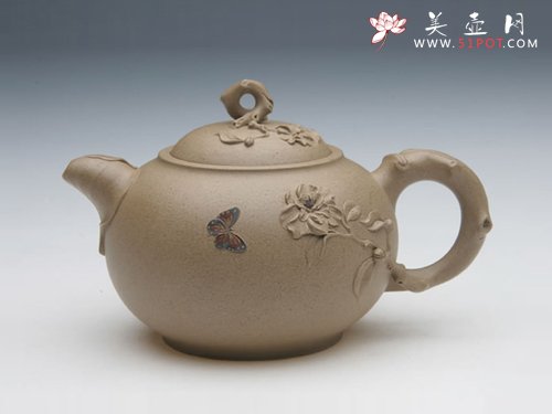 紫砂壶图片：2007年，作品《心境》荣获首届东方工艺美术之都博览会金奖 - 宜兴紫砂壶网