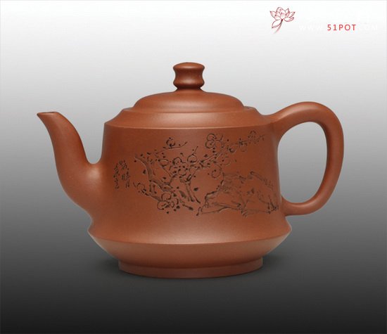 紫砂壶图片：迎宾 陆路晴 清水泥 - 宜兴紫砂壶网