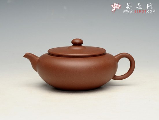 紫砂壶图片：虚扁  容量：300cc - 宜兴紫砂壶网