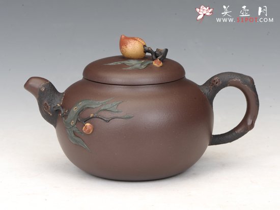 紫砂壶图片：桃子 - 宜兴紫砂壶网